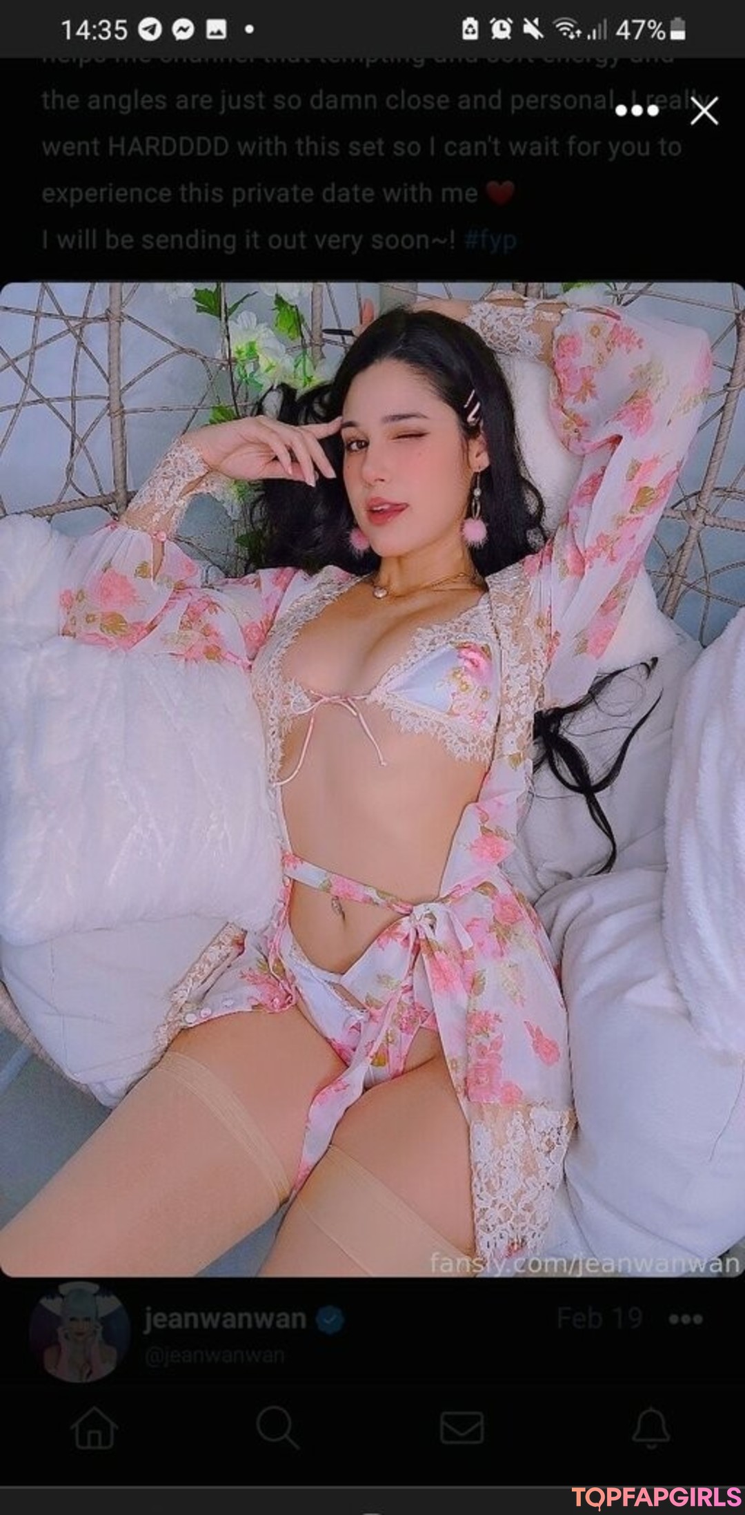 Nacktes geleaktes OnlyFans-Foto von Jeanwanwan #2661
