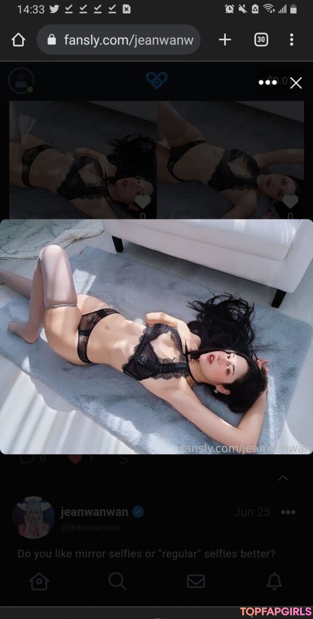 Nacktes geleaktes OnlyFans-Foto von Jeanwanwan #3261
