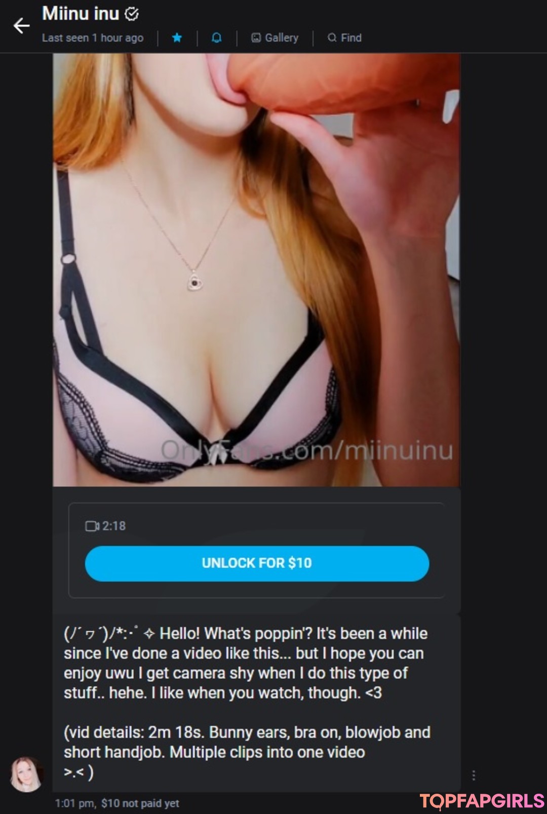 Nacktes geleaktes OnlyFans-Foto von Miinu Inu #11