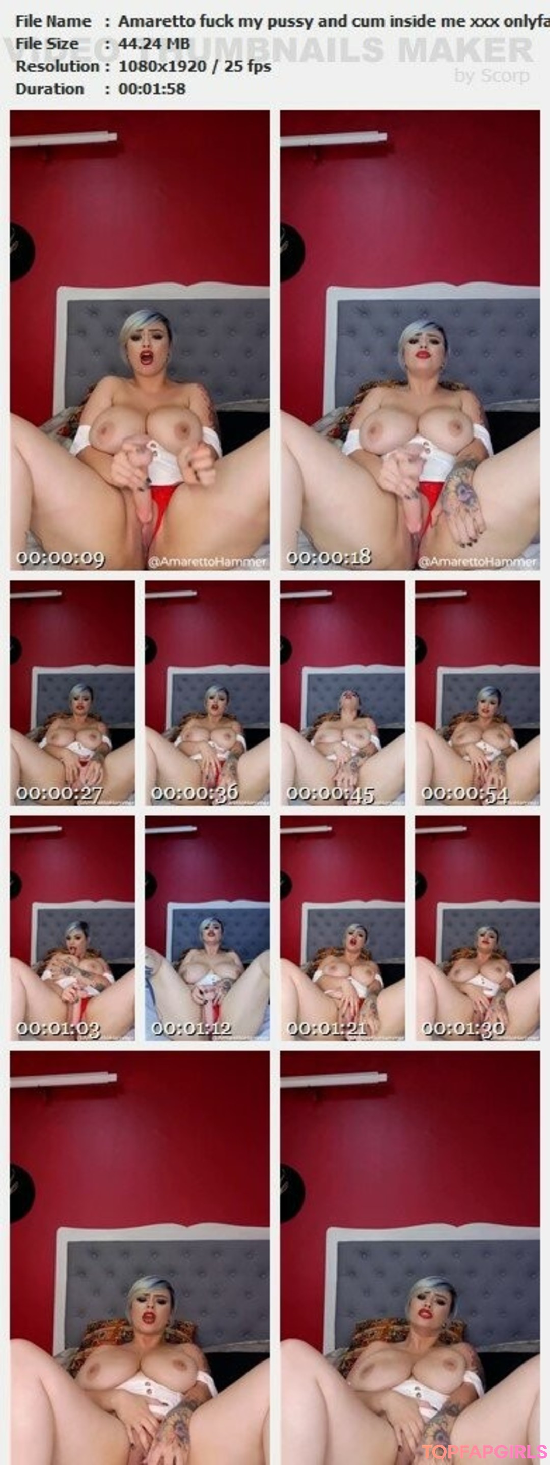 Nacktes geleaktes OnlyFans-Foto von Amaretto Hammer #366