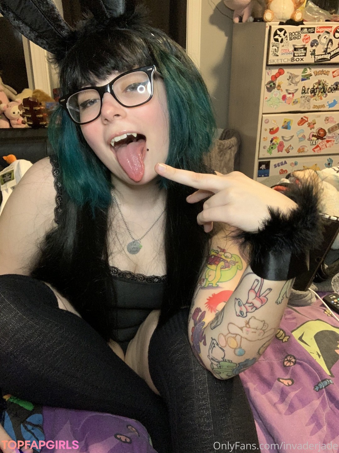 Nacktes geleaktes OnlyFans-Foto von Invader Jade #126