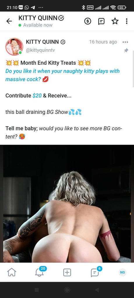 Nacktes geleaktes OnlyFans-Foto von Kitty Quinn