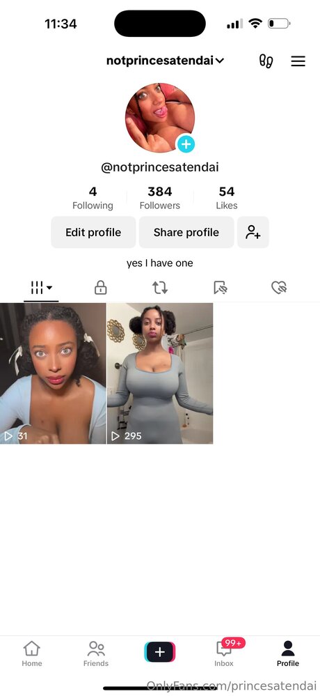 Nacktes geleaktes OnlyFans-Foto von Princesatendai