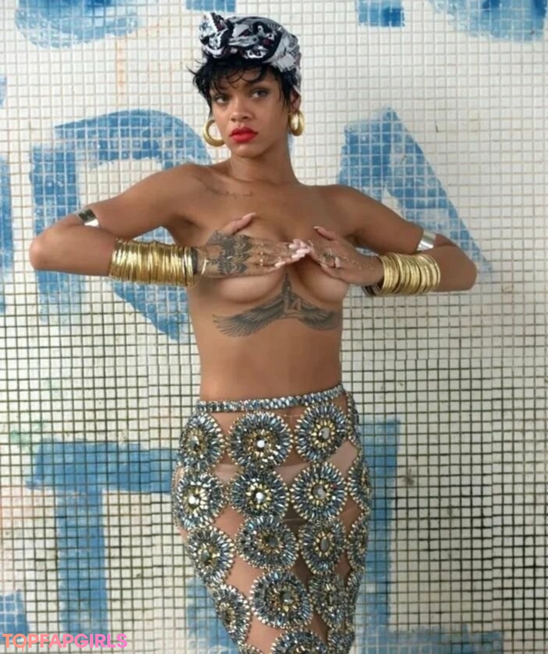 Nacktes geleaktes OnlyFans-Foto von Rihanna #1297