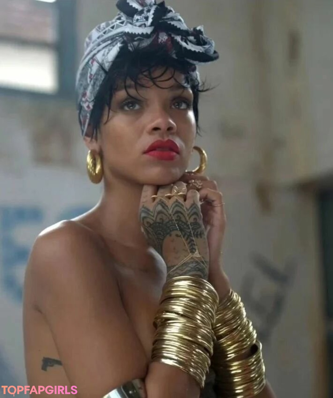 Nacktes geleaktes OnlyFans-Foto von Rihanna #1311