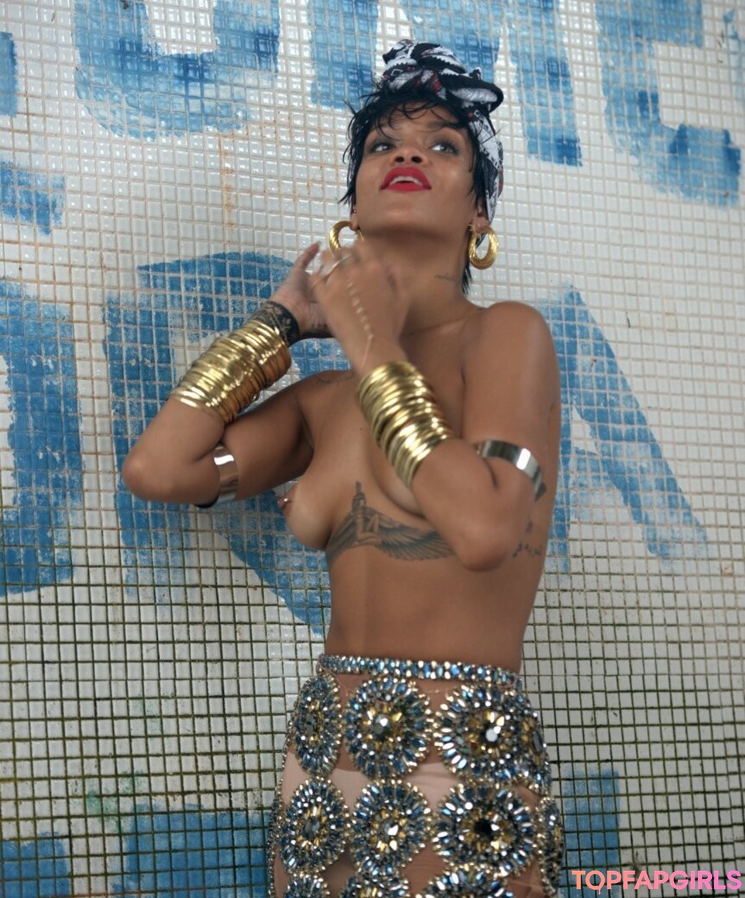 Nacktes geleaktes OnlyFans-Foto von Rihanna #1329