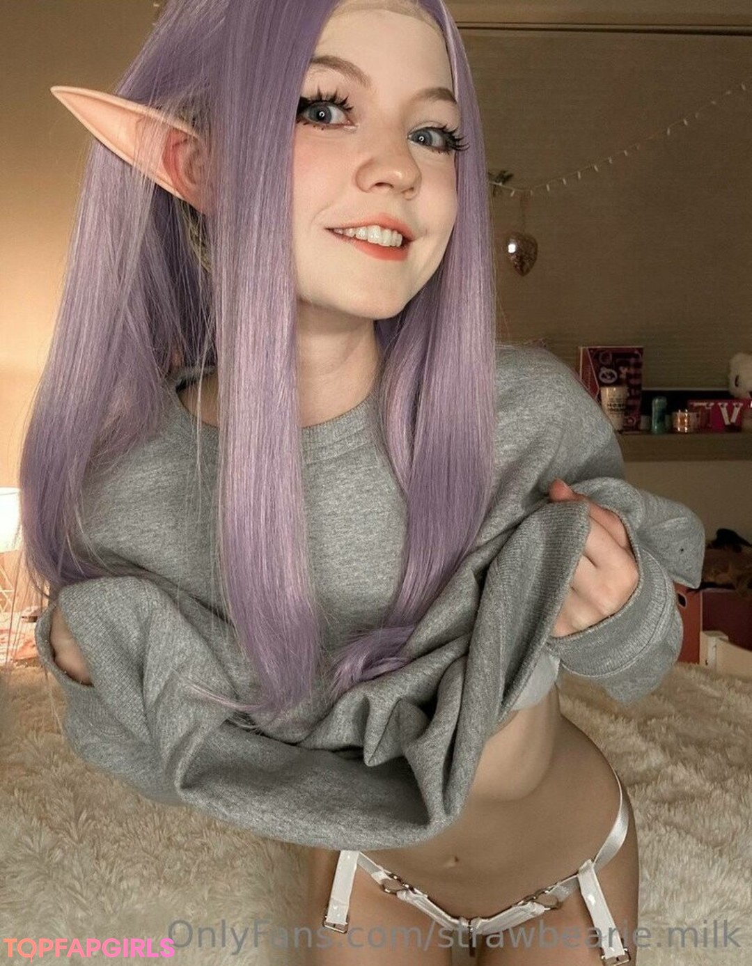 Nacktes geleaktes OnlyFans-Foto von Strawbeariemilkk #2230