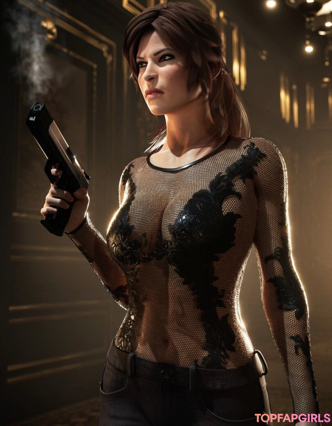 Nacktes geleaktes OnlyFans-Foto von Tomb Raider Lara Croft #1415