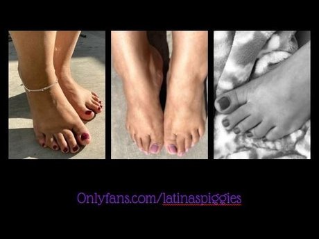 Nacktes geleaktes OnlyFans-Foto von Latinas Piggies