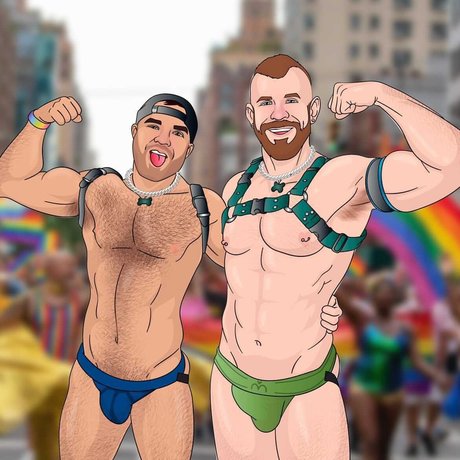 Nacktes geleaktes OnlyFans-Foto von Musclepup Badge