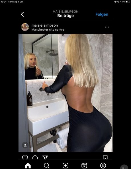 Nacktes geleaktes OnlyFans-Foto von Maisie Simpson