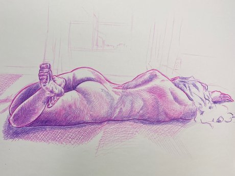 Nacktes geleaktes OnlyFans-Foto von Nsfw Artist