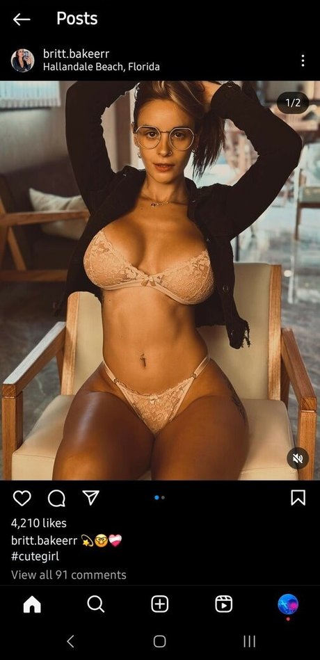 Nacktes geleaktes OnlyFans-Foto von Brit Baker