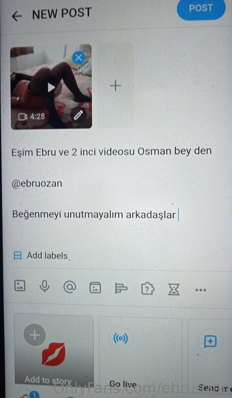 Nacktes geleaktes OnlyFans-Foto von Ebruozan