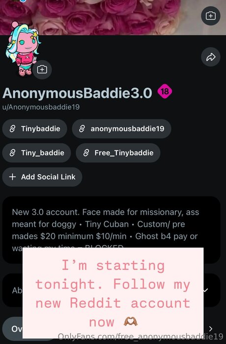 Nacktes geleaktes OnlyFans-Foto von Free Anonymousbaddie19