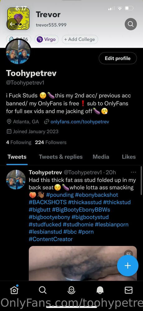 Nacktes geleaktes OnlyFans-Foto von Toohypetrev