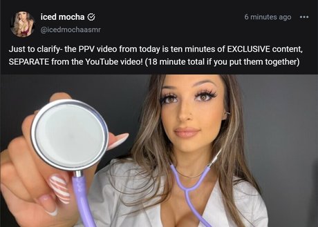 Nacktes geleaktes OnlyFans-Foto von Icedmochaasmr