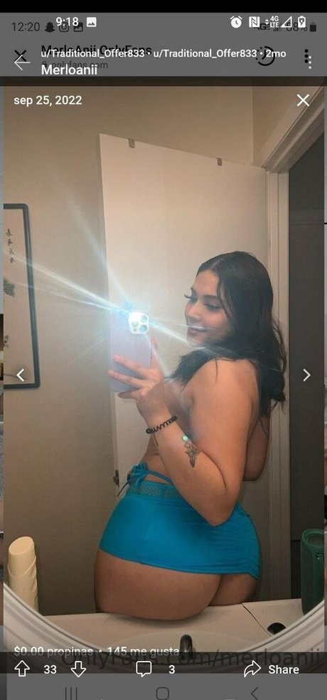 Nacktes geleaktes OnlyFans-Foto von Merloanii