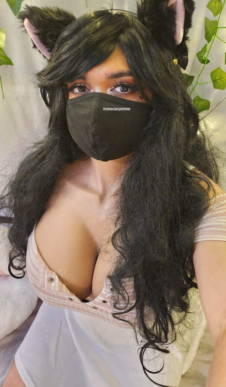 Nacktes geleaktes OnlyFans-Foto von Maskgirljennie