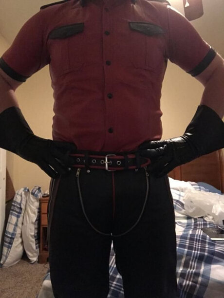 Nacktes geleaktes OnlyFans-Foto von Leatherfireman