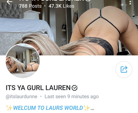 Nacktes geleaktes OnlyFans-Foto von Itslaurdunne