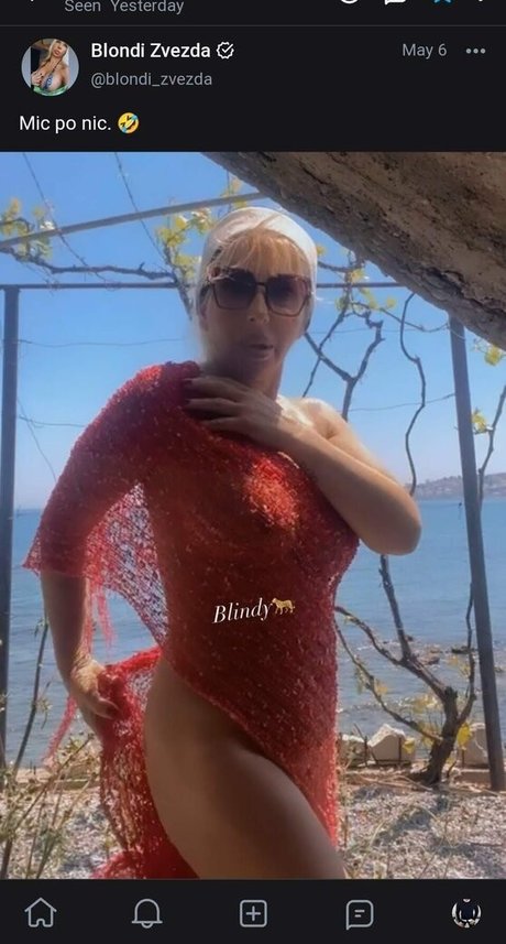 Nacktes geleaktes OnlyFans-Foto von Blondi Zvezda