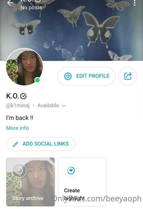 Nacktes geleaktes OnlyFans-Foto von Beeyaoph