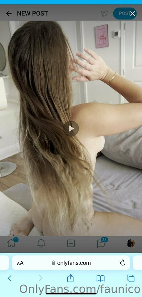 Nacktes geleaktes OnlyFans-Foto von Faunico