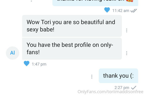 Nacktes geleaktes OnlyFans-Foto von Toriimaddisonfree