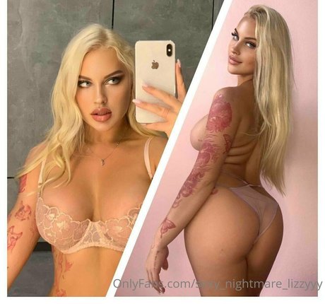 Nacktes geleaktes OnlyFans-Foto von Sexynightmarelizzyyy