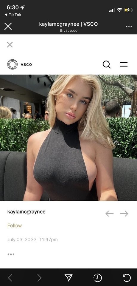 Nacktes geleaktes OnlyFans-Foto von Kaylamcgraynee
