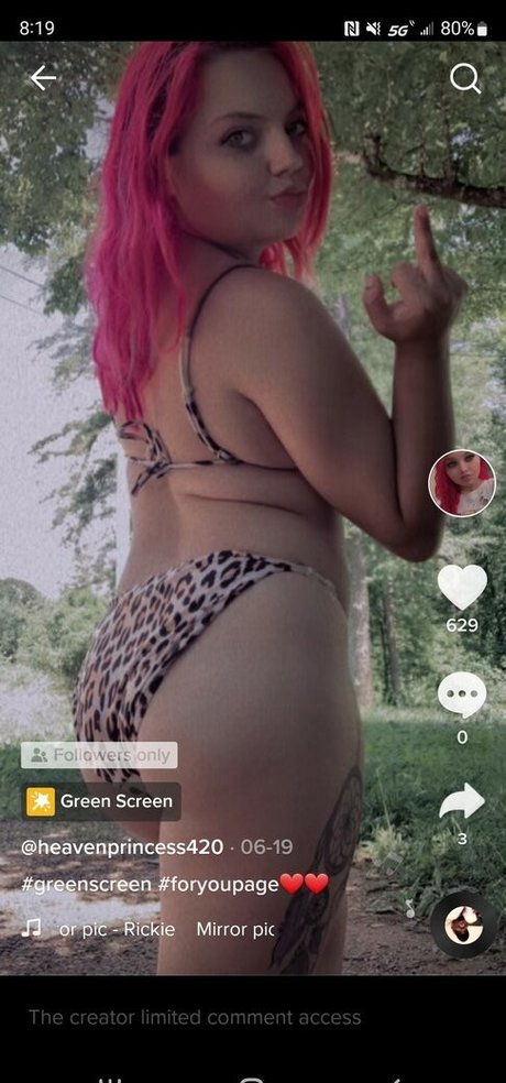 Nacktes geleaktes OnlyFans-Foto von Heavenprincess420