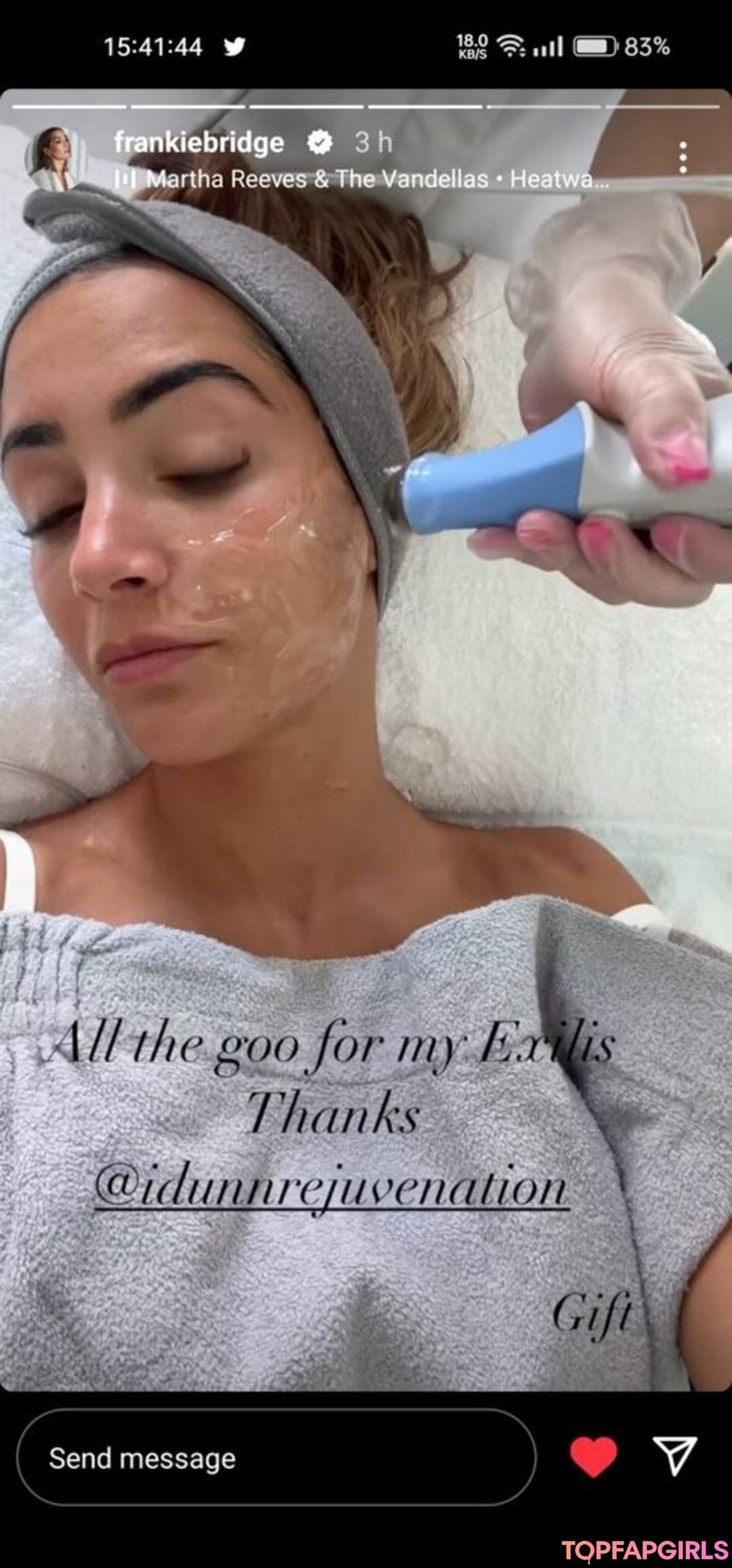 Nacktes geleaktes OnlyFans-Foto von Frankie Bridge #1097