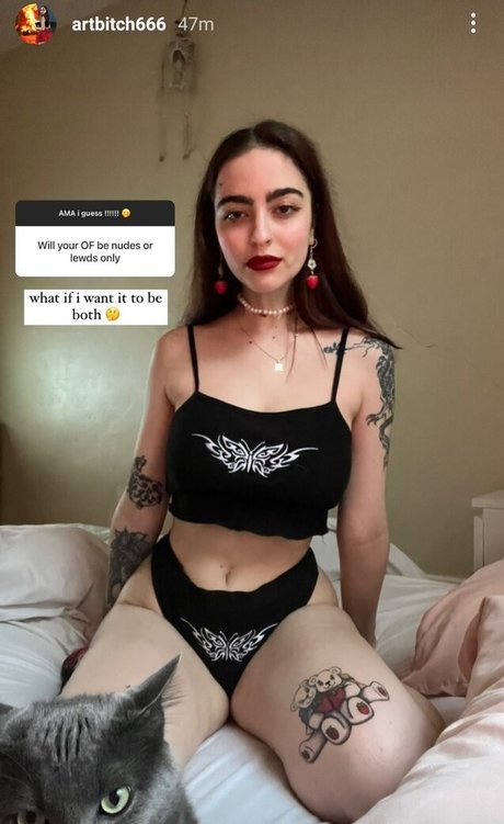 Nacktes geleaktes OnlyFans-Foto von Artbitch666
