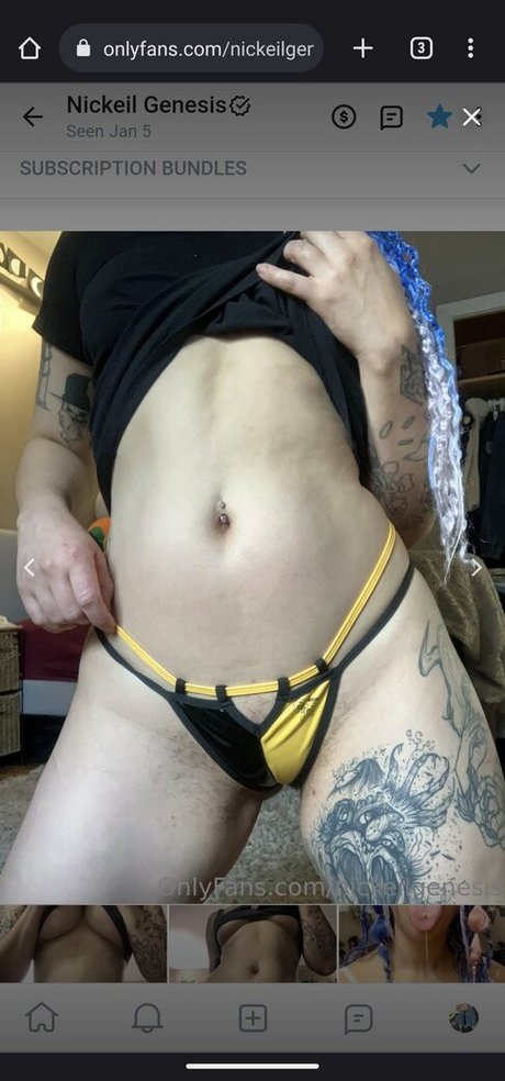 Nacktes geleaktes OnlyFans-Foto von Nickeil Genesis