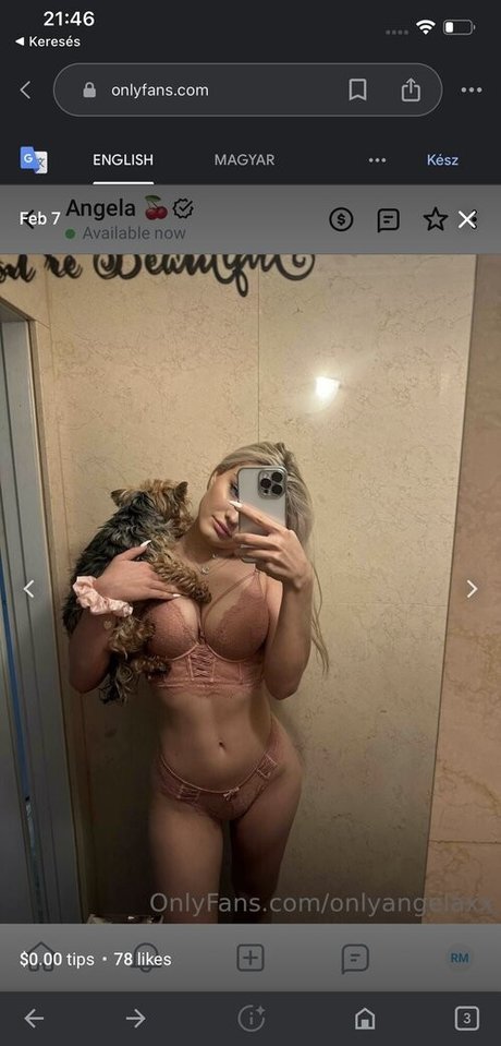 Nacktes geleaktes OnlyFans-Foto von Onlyangelaxx