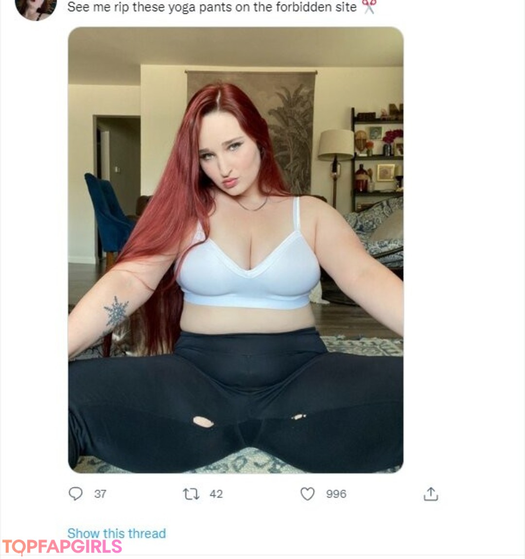 Nacktes geleaktes OnlyFans-Foto von Alexandria The Red #1396
