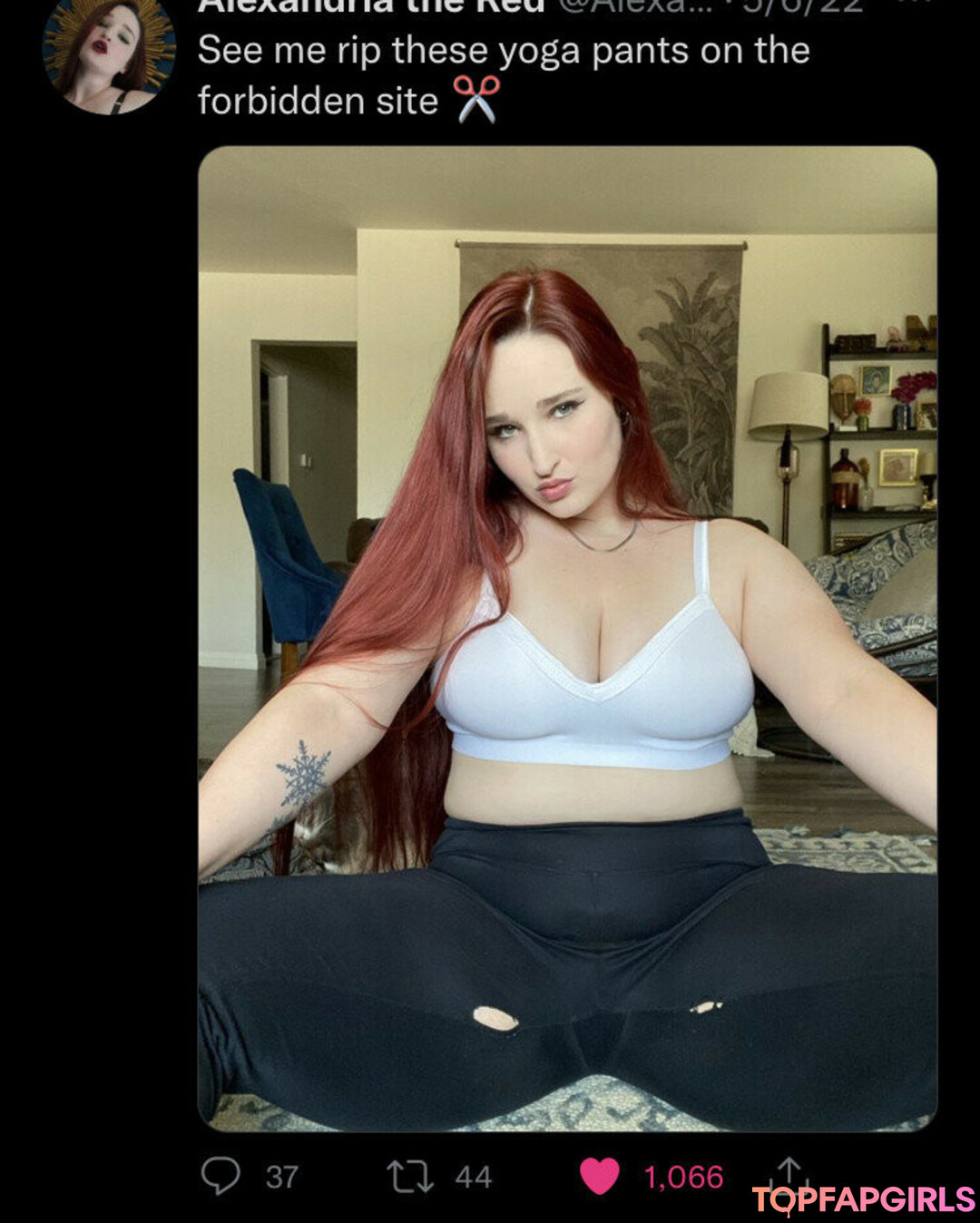 Nacktes geleaktes OnlyFans-Foto von Alexandria The Red #1397