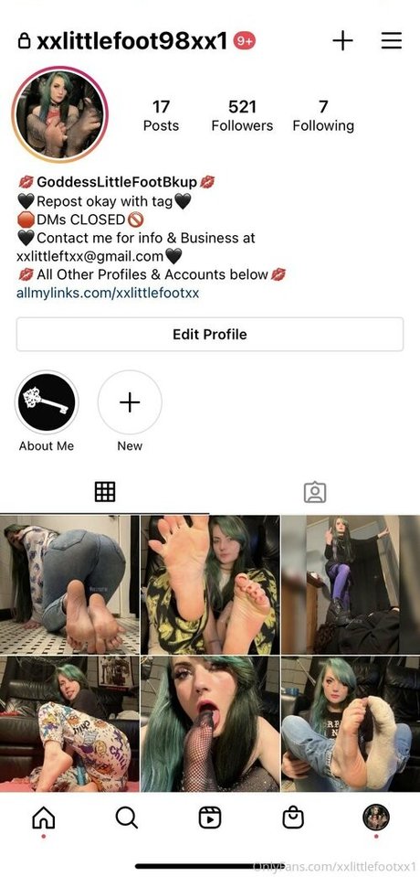 Nacktes geleaktes OnlyFans-Foto von Xxlittlefootxx1
