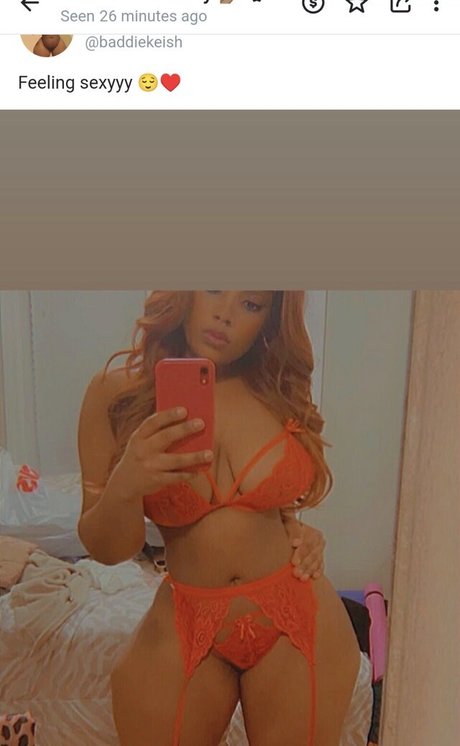 Nacktes geleaktes OnlyFans-Foto von Baddiekeish